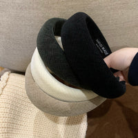 Ribbed Fabric Wide Headband