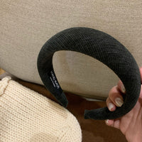 Ribbed Fabric Wide Headband