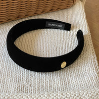 Classic Velvet with Label Headband