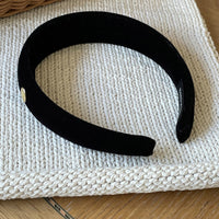 Classic Velvet with Label Headband