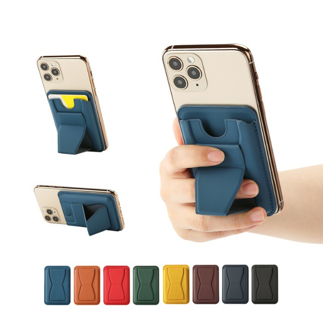 Magnetic Card Holder with Kickstand