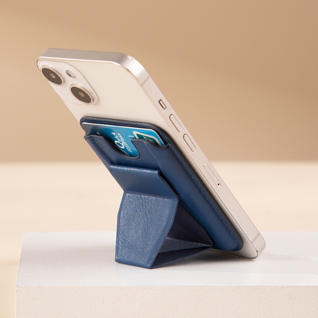 Magnetic Card Holder with Kickstand