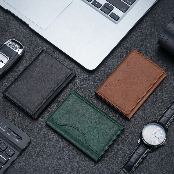 Tri-Fold Magnetic Card Wallet