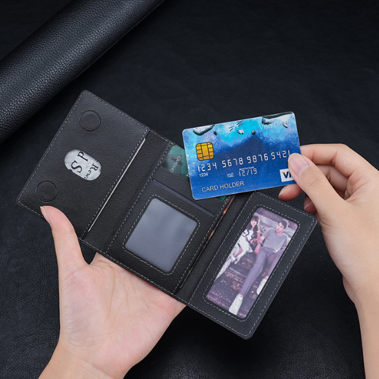 Tri-Fold Magnetic Card Wallet