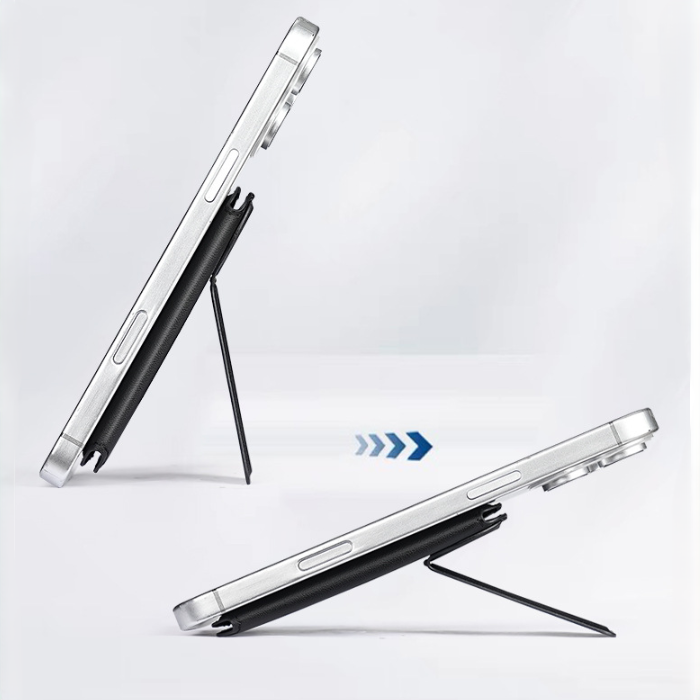 Magnetic Card Holder with Flip Dual Stand