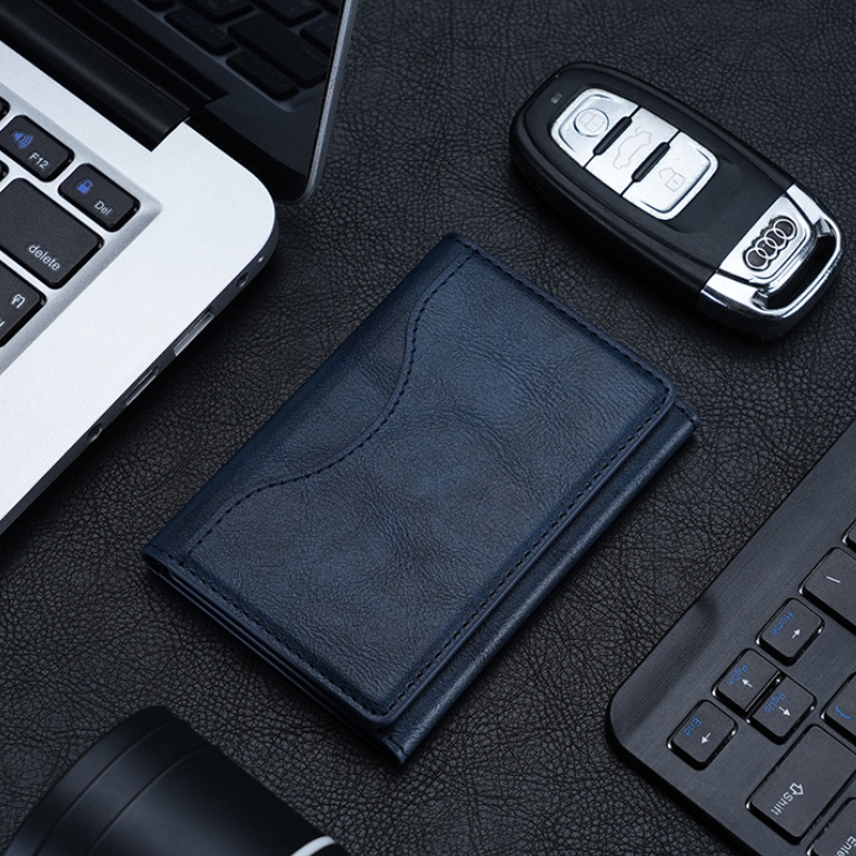 Tri-Fold Magnetic Card Wallet