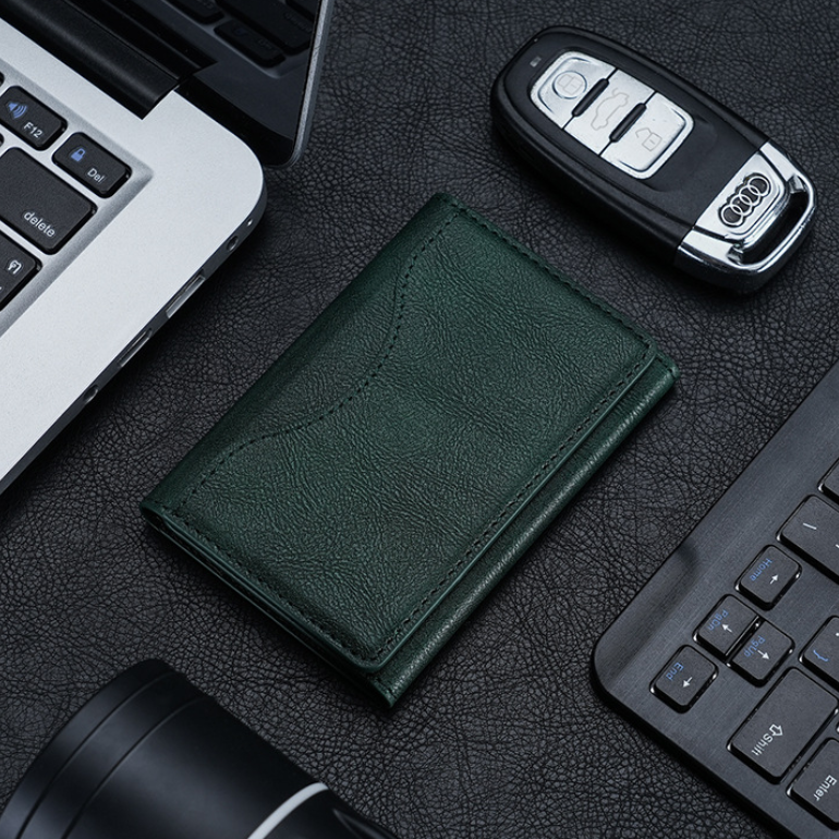 Tri-Fold Magnetic Card Wallet