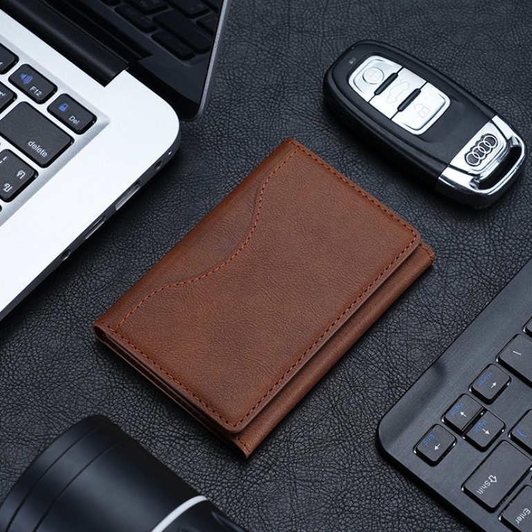 Tri-Fold Magnetic Card Wallet