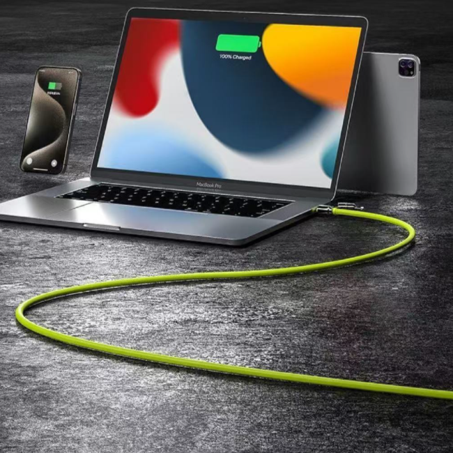 240W 4 in 1 Multi-Function Super Fast Charging Data Cable 1M