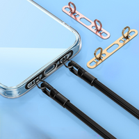 Ultra Thin 0.4mm Double Buckle-Stainless Steel Lanyard Tether Tab