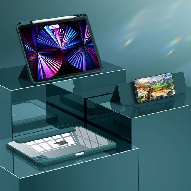 Acrylic Protective Magnetic Flip Case for iPad