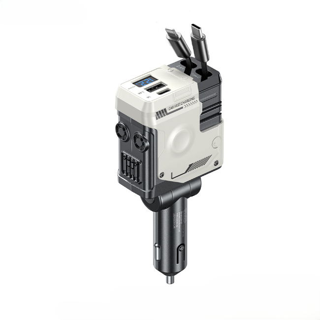 WEKOME WP-C59 75W Fast Charging Car Charger With Retractable Cable