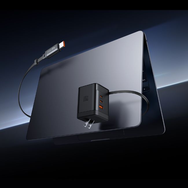 Mcdodo CH-845 FreeGO 100W GaN Charger with Built-In Retractable Cable