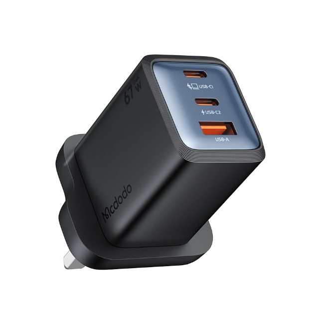 Mcdodo CH-050 67W Ultimate Mini GaN Charger with 2 USB-C and 1 USB-A Ports