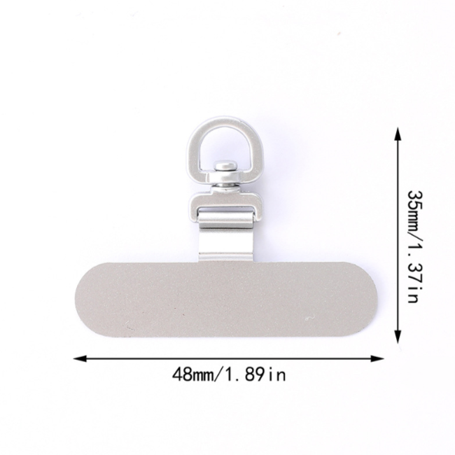 0.65mm 360° Rotatable Stainless Steel Lanyard Tether Tab