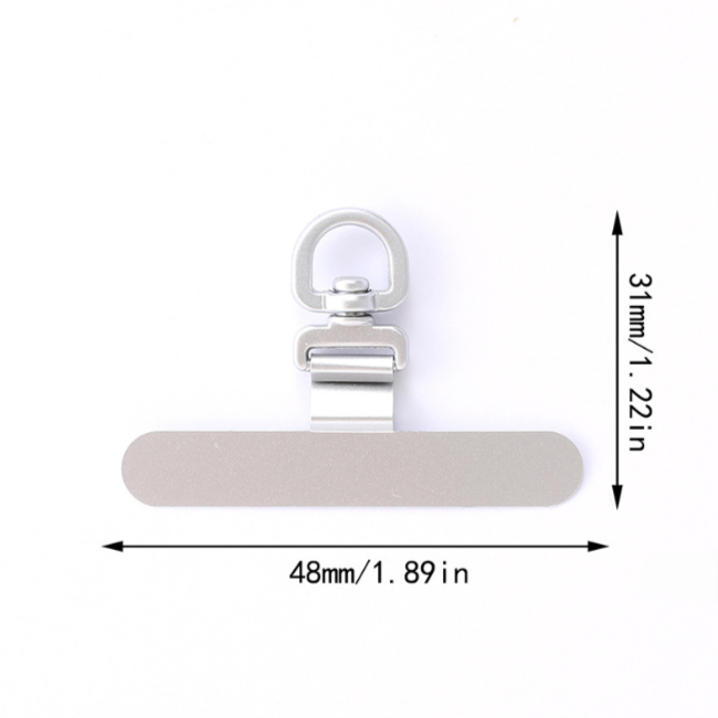 0.65mm 360° Rotatable Stainless Steel Lanyard Tether Tab