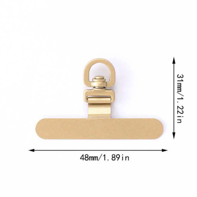0.65mm 360° Rotatable Stainless Steel Lanyard Tether Tab