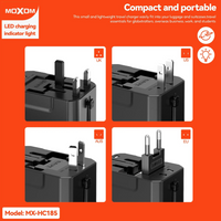 Moxom MX-HC185 Worldwide Charging Travel Adapter