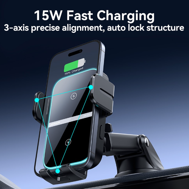 Joyroom JR-ZS246S Dual-Coil Wireless Car Charger Holder