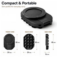 3 In 1 Suction Cup Magnetic Phone Holder