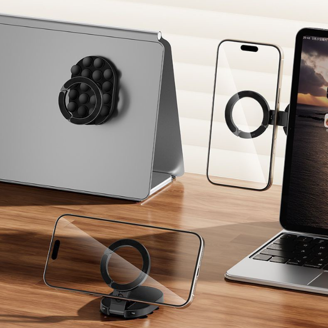 3 In 1 Suction Cup Magnetic Phone Holder