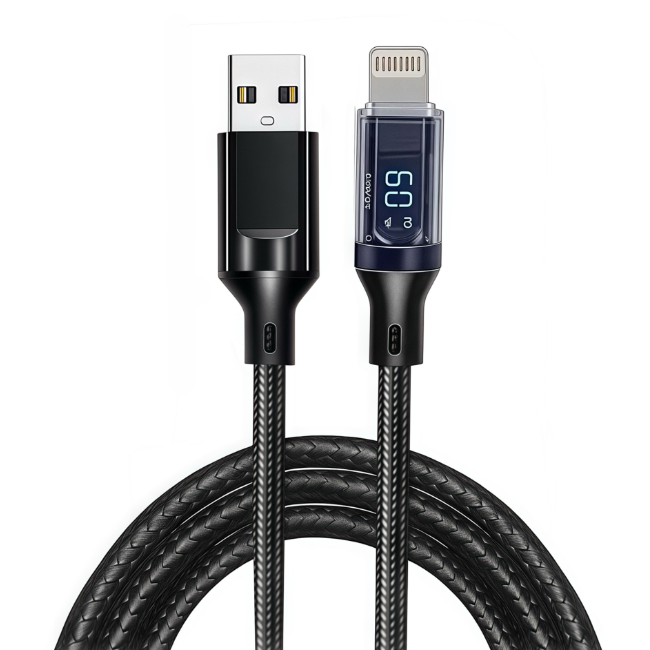 Smart Auto Cut-Off and Digital Screen Cable USB-A to Lightning