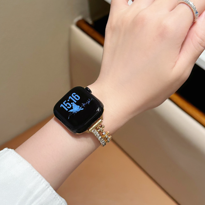 Rhinestone Link Alloy Band for Apple Watch