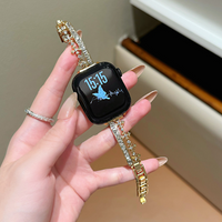 Rhinestone Link Alloy Band for Apple Watch