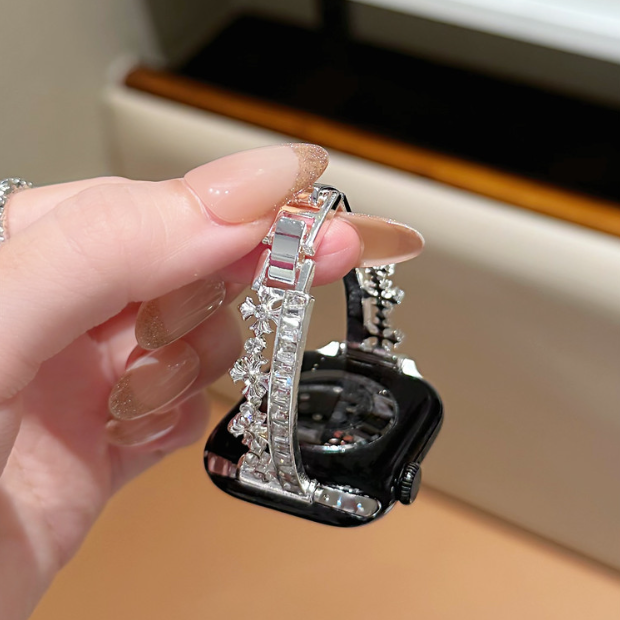 Rhinestone Link Alloy Band for Apple Watch