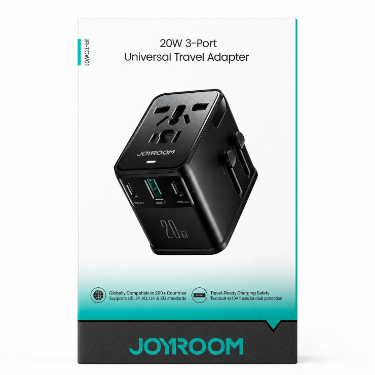 Joyroom JR-TCW01 20W 3-Port Universal Adapter