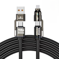 240W 4 in 1 Multi-Function Super Fast Charging Data Cable 1M