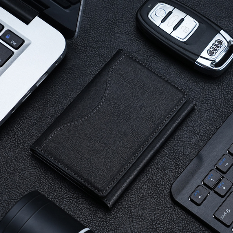 Tri-Fold Magnetic Card Wallet