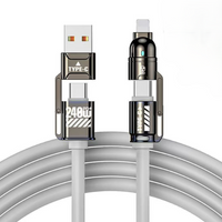 240W 4 in 1 Multi-Function Super Fast Charging Data Cable 1M
