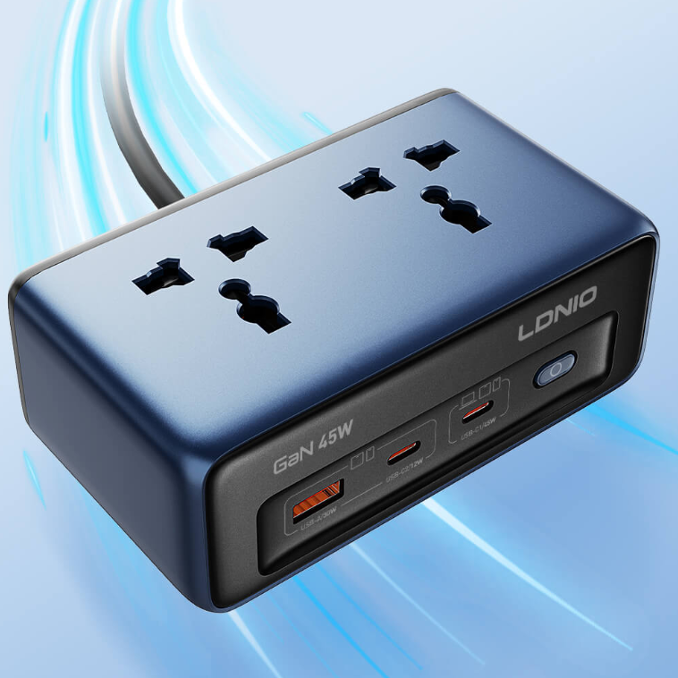 LDNIO SC1 45W PD adapter Universal Socket Power Strip