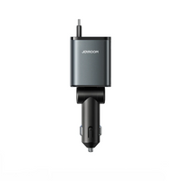 Joyroom JR-CCL07 60W 3-in-1 Retractable Car Charger