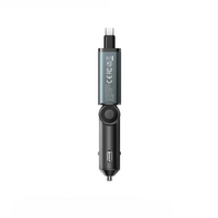 Joyroom JR-CCL07 60W 3-in-1 Retractable Car Charger