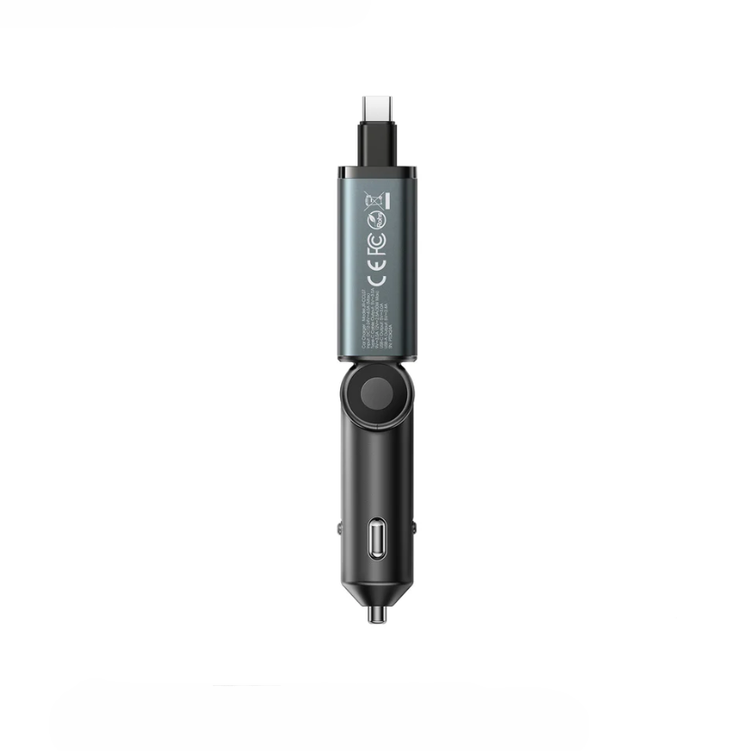 Joyroom JR-CCL07 60W 3-in-1 Retractable Car Charger