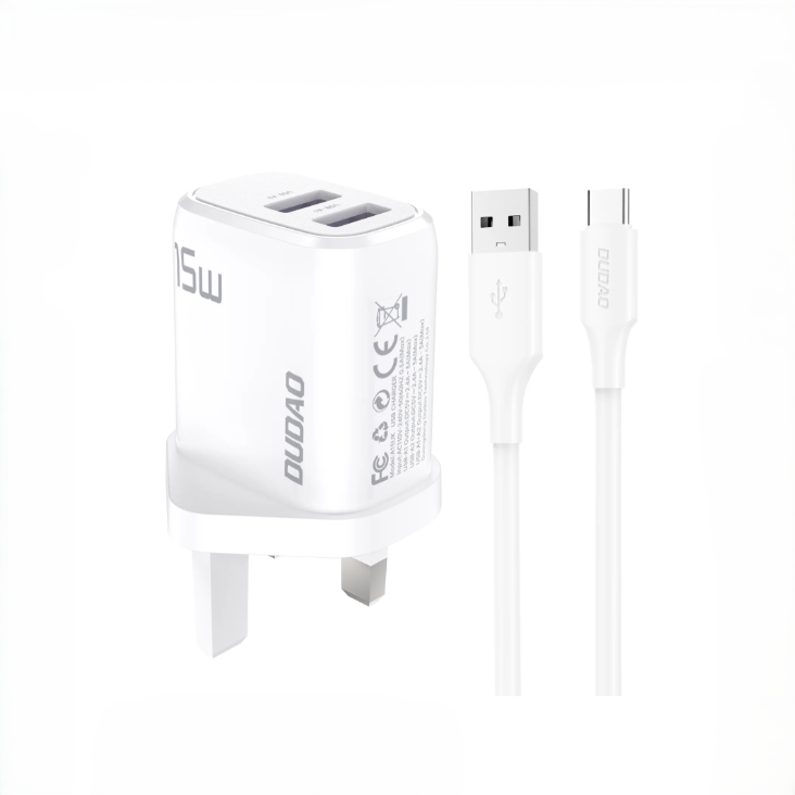 DUDAO A15T PD 15W Fast Charger Set with Type-C Cable