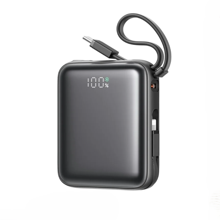 USAMS T179LF 20W Fast Charging Power Bank with dual cables 10000mAh