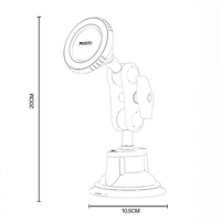 Yesido C281 360 Rotating Magnetic Car Phone Holder - Suction Cup