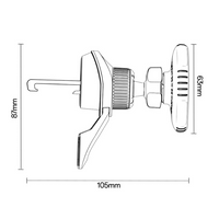 Yesido C254 360 Rotating Magnetic Car Phone Holder - Air Vent