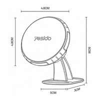 Yesido C235 360 Rotating Magnetic Car Phone Holder - Dashboard