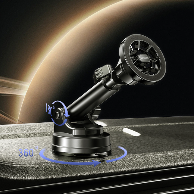 Yesido C158 360 Rotating Magnetic Car Phone Holder - Dashboard+Air Vent