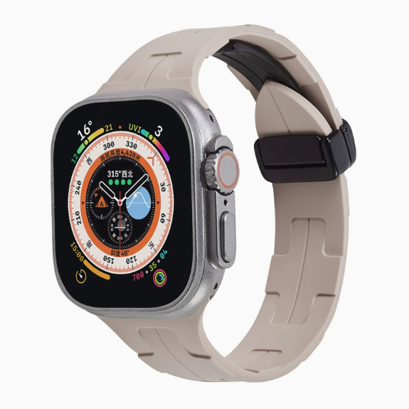 Magnetic Buckle Silicone Band for Apple Watch