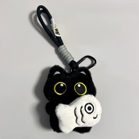 Plush Pendant - Black Cat