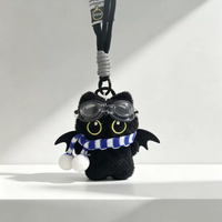 Plush Pendant - Black Cat