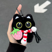 Plush Pendant - Black Cat