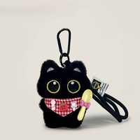 Plush Pendant - Black Cat
