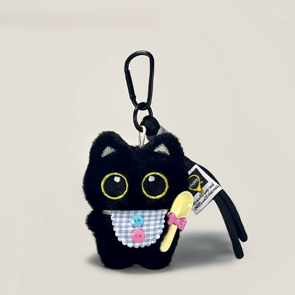 Plush Pendant - Black Cat