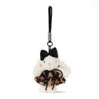 Plush Pendant - Leopard Dress Bunny